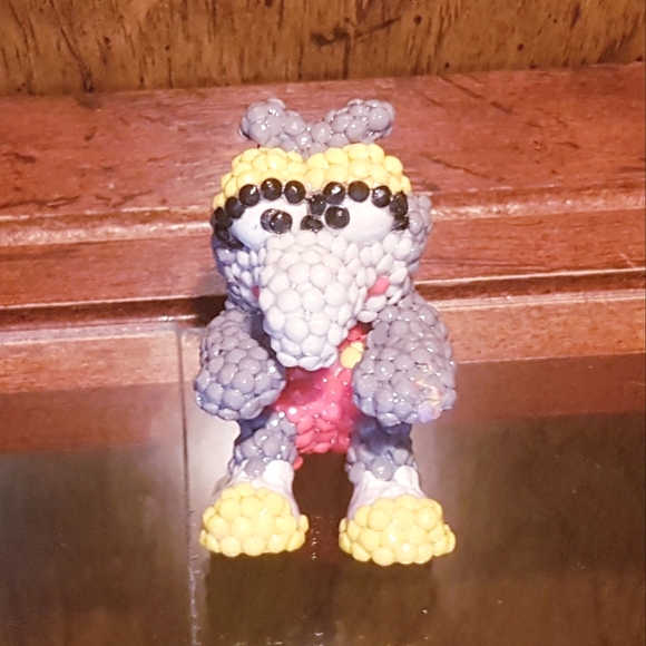 1986 Muppet Babies Gonzo Figure Beaded Upcycled Hand Crafted McDonald's Toy - Picture 2 of 10